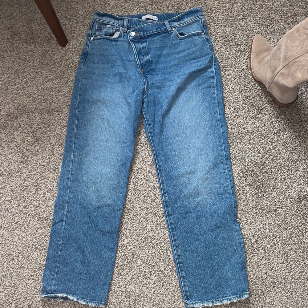 Loft Criss Cross Jeans - image 1